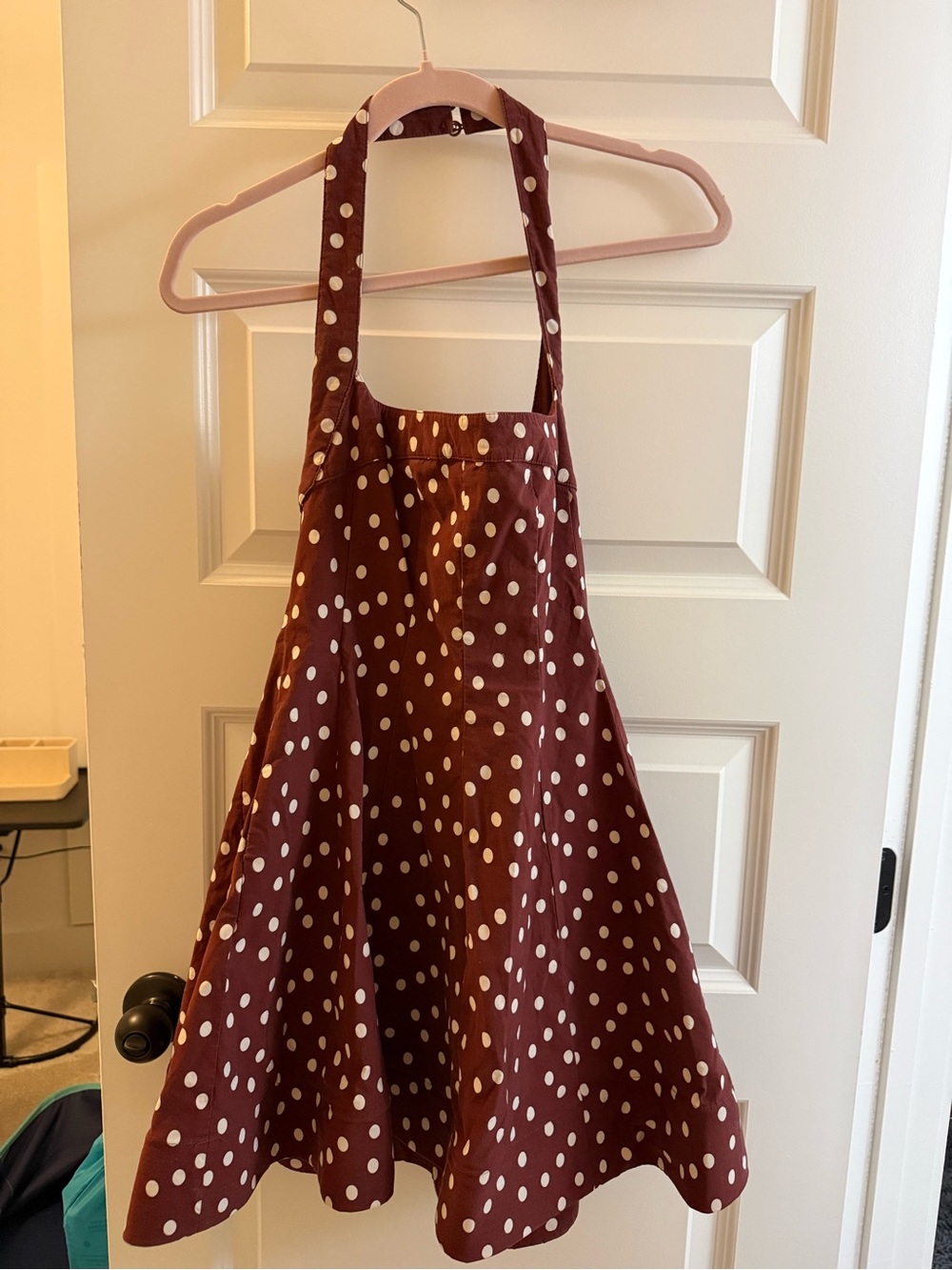 Polka Dot Brown Dress